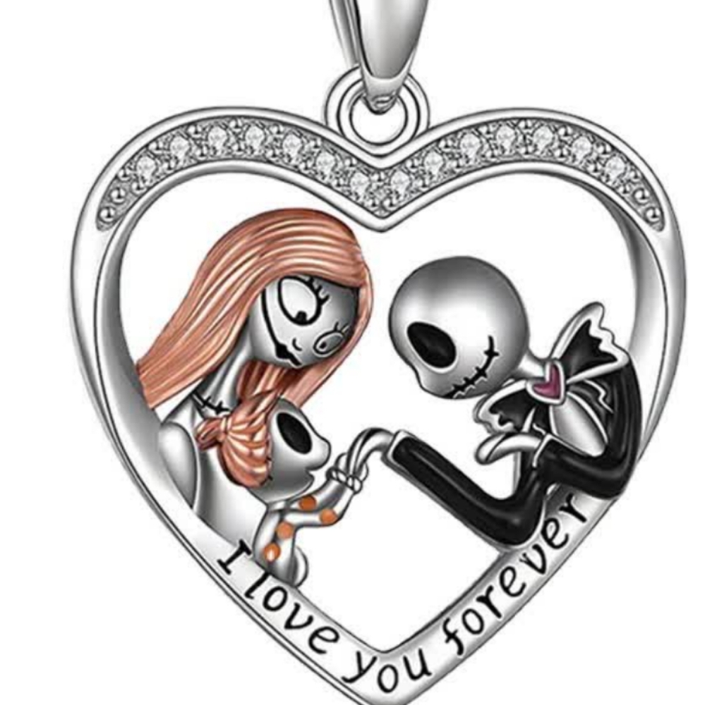 Skull family necklace